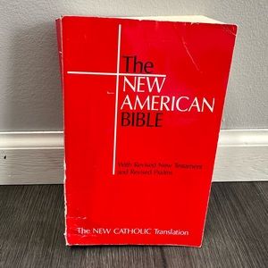 The New American Bible book - good condition